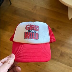 Girls Gone Wild Red and White Trucker Hat
